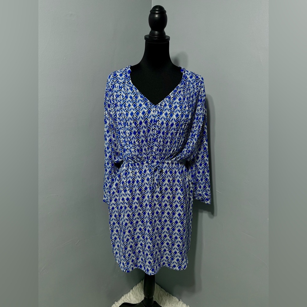 Maeve by Anthropologie Blue Geometric Pattern Women’s‎ Size Medium